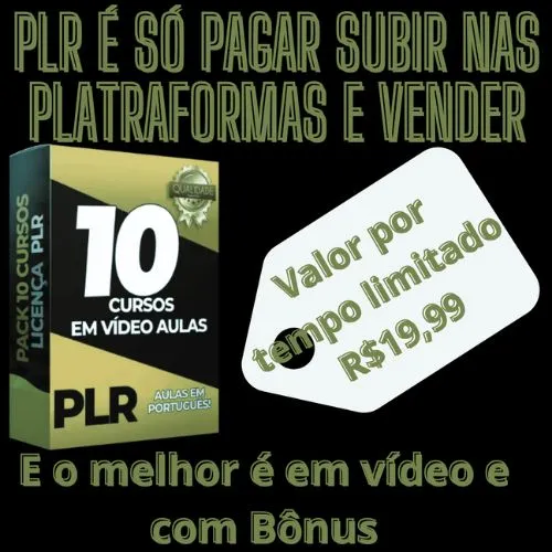 Dez Cursos em PLR para Revender