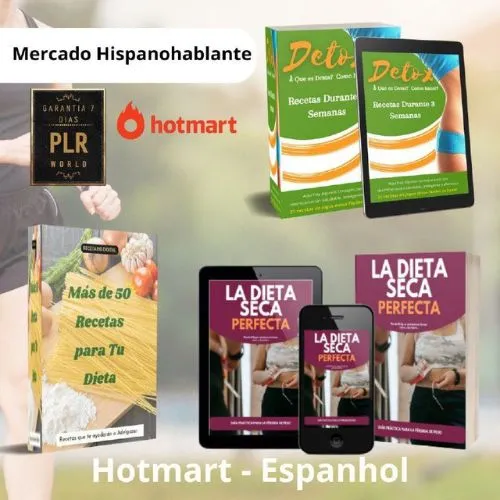 PLR em Espanhol - Nicho Quente, Dieta e Receitas
